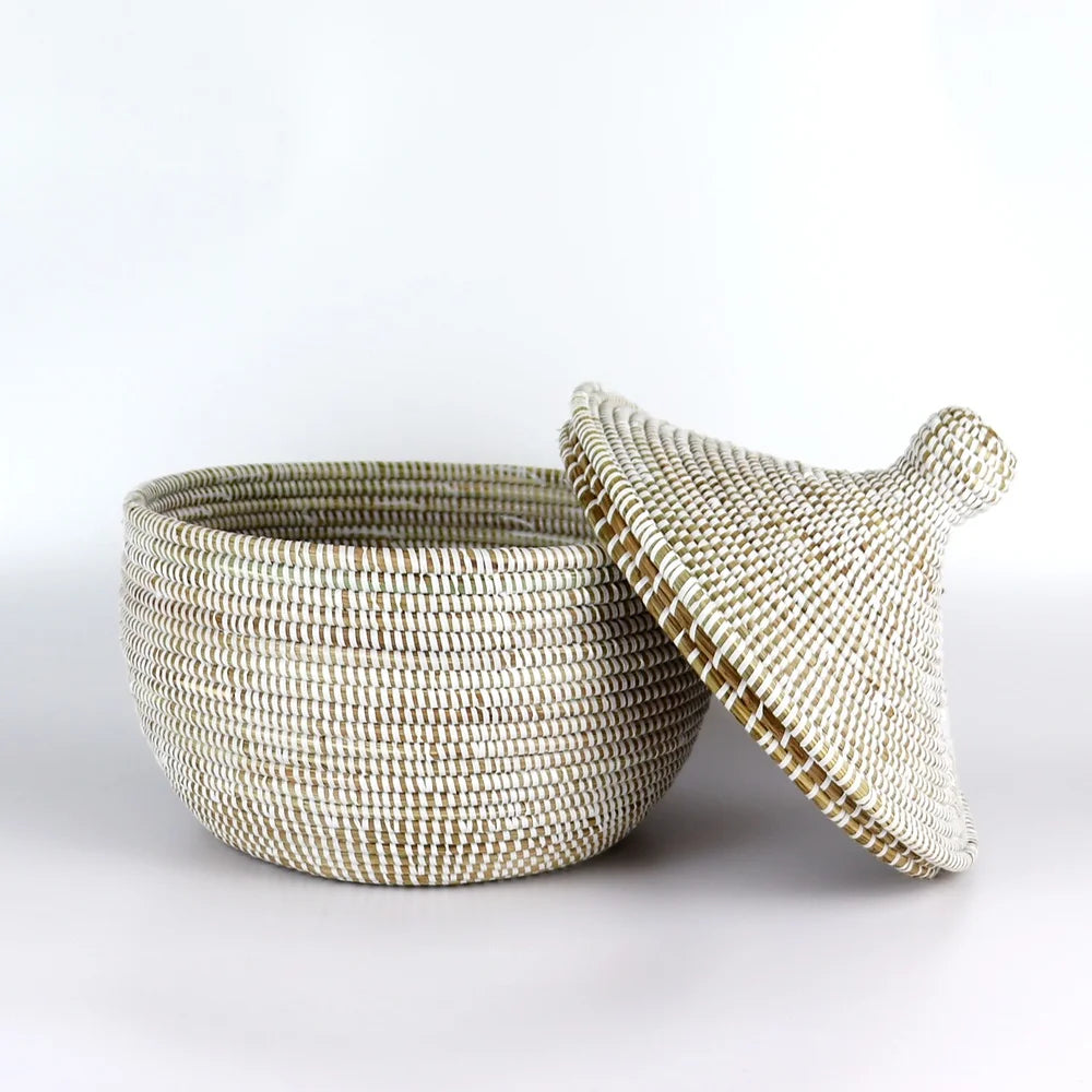 Cream Woven Storage Basket