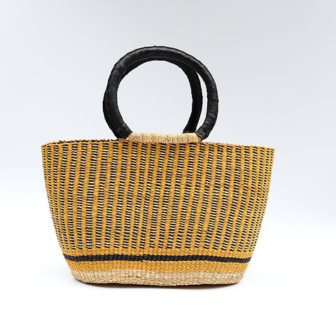 Open Weave Bolga Tote Beach Bag