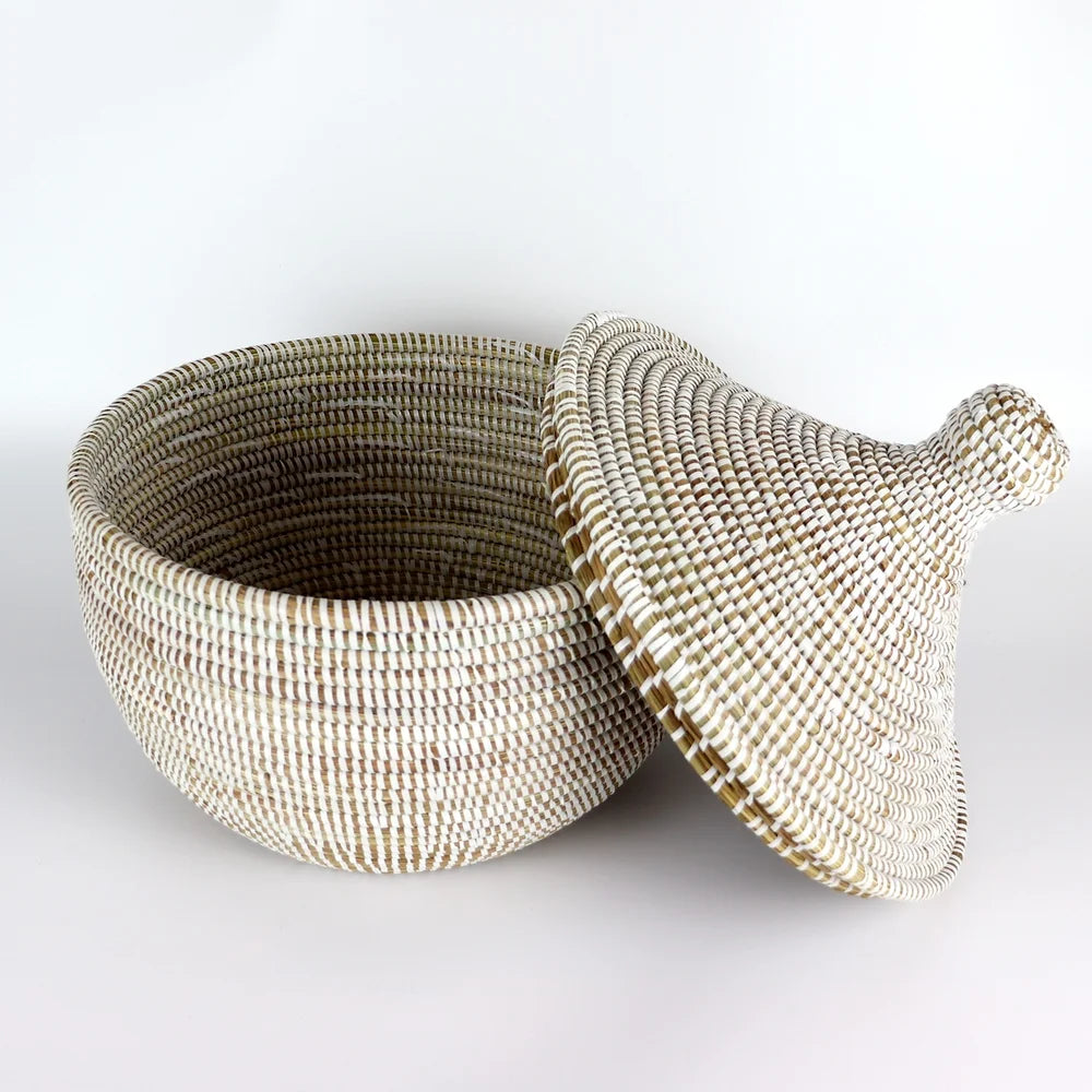 Cream Woven Storage Basket