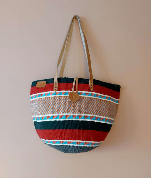 Sac fourre-tout en laine recyclée et sisal CHONDO