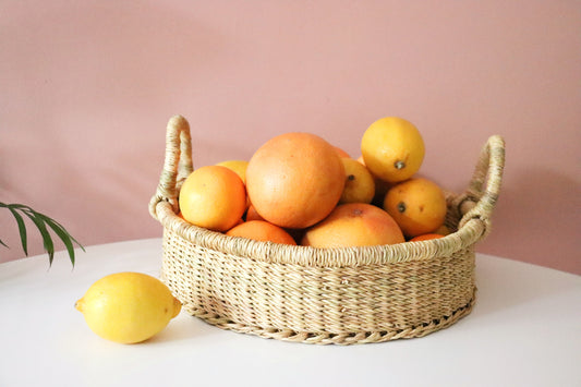 Panier Bolga pour pain et fruits naturels