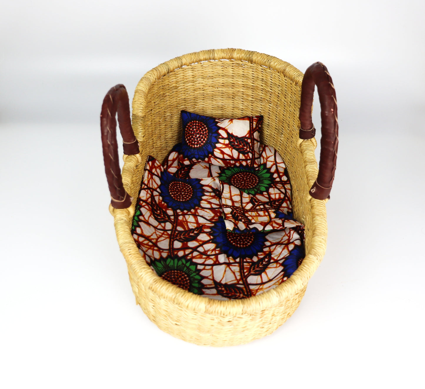 Natural Brown Doll Moses Basket