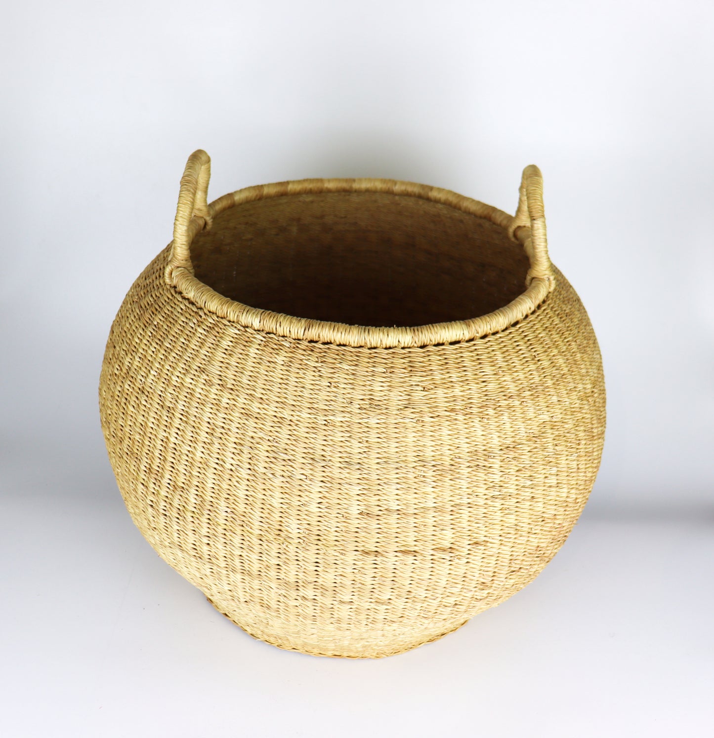 Natural Brown Luxurious Pear Shape Storage Basket