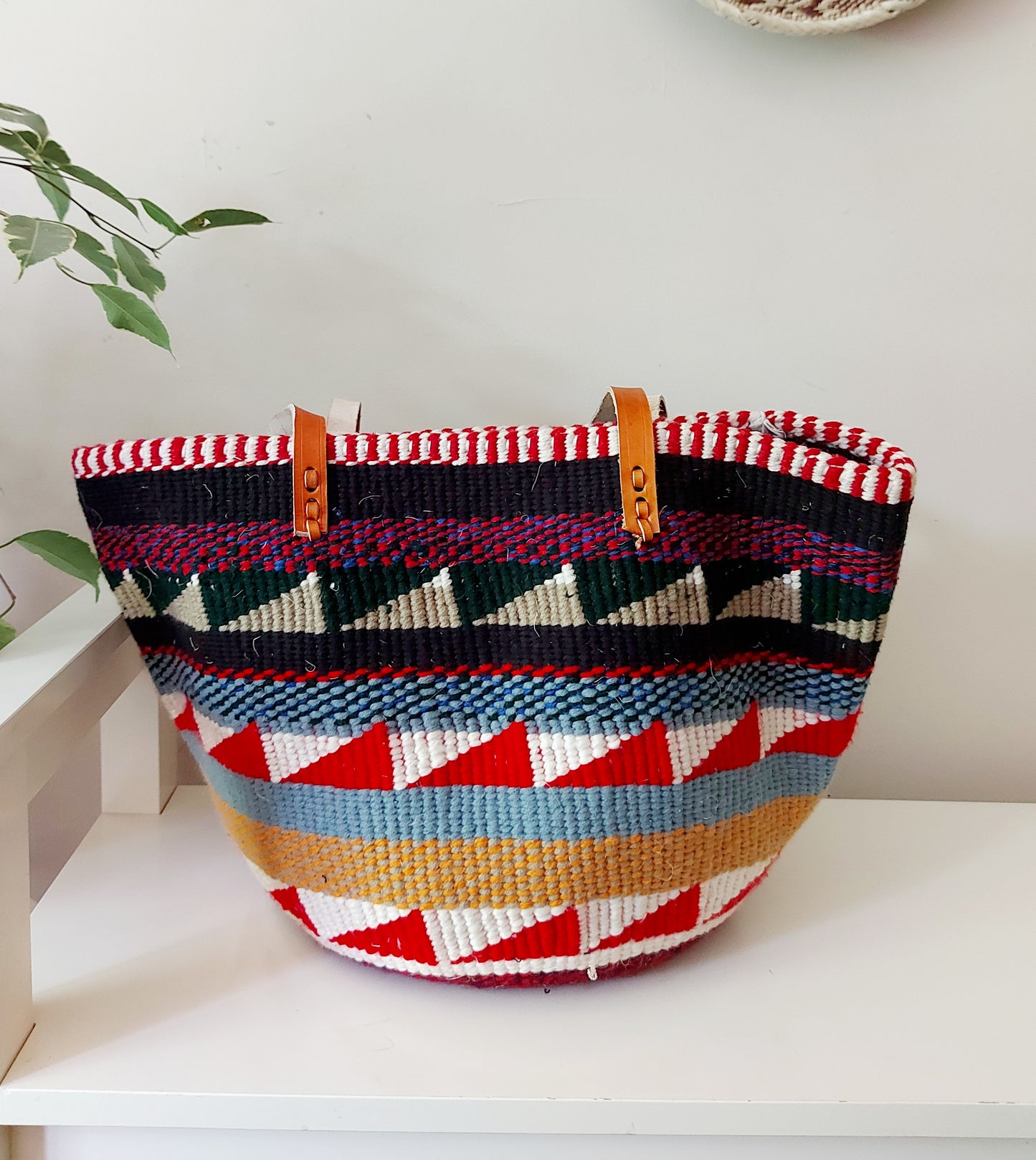 Sac fourre-tout en laine recyclée et sisal CHONDO