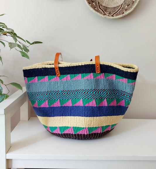 Sac fourre-tout en laine recyclée et sisal CHONDO